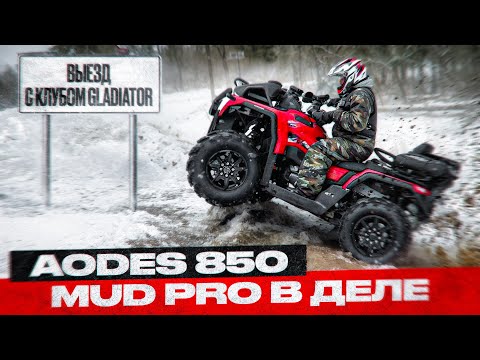 Видео: AODES Pathcross 850 MUD PRO В ДЕЛЕ