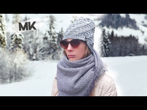 Видео: Модная шапка на осень-зиму спицами / DIY Knit women's hat