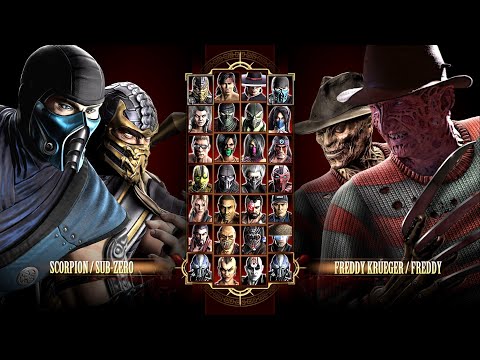 Видео: Игра за White Sub-Zero & White Scorpion в Mortal Kombat Komplete Edition на PC в 2K