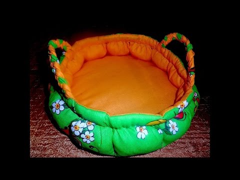 Видео: Шкатулка из ткани