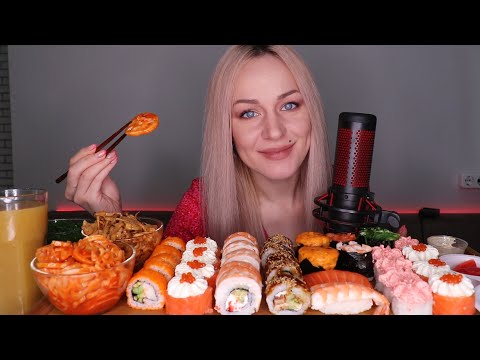 Видео: MUKBANG | Суши/роллы, закуски | Sushi rolls | не ASMR