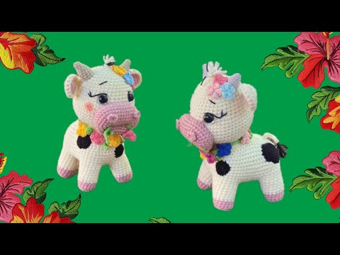 Видео: Вязаная коровка крючком|Подробный мастер-класс амигуруми крючком#tutorial #amigurumi #мастеркласс 