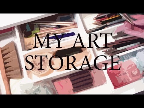 Видео: Мой художественный комод // как хранить? как организовать?