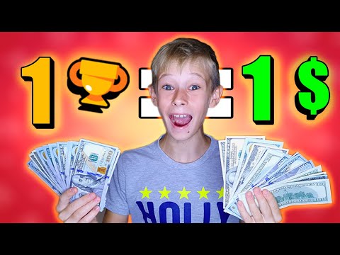 Видео: Плачу Брату 1 Доллар за 1 Кубок в Бравл Старс - Челлендж!