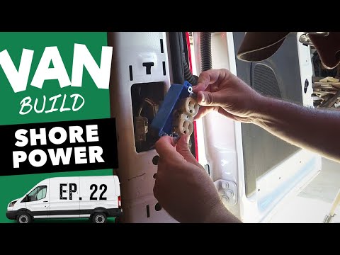 Видео: Как установить простое береговое электропитание для кемпера в фургоне Ford Transit без сверления ...