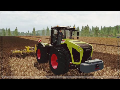 Видео: Farming Simulator 17 (CoursePlay) Культивация поля Двумя тракторами с разной шириной культиваторов..