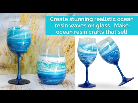 Видео: ПОТРЯСАЮЩИЕ реалистичные океанские волны из эпоксидной смолы на стекле. Поделка из смолы, которая...