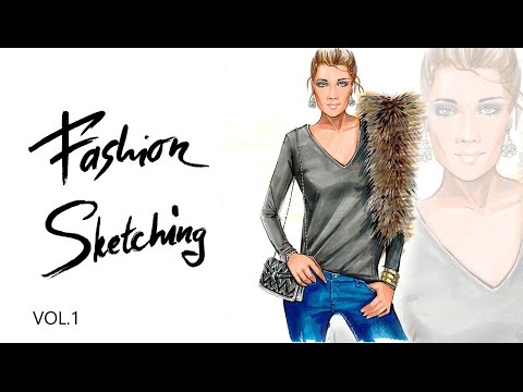 Видео: Fashion скетчинг: фактуры меха и трикотажа.