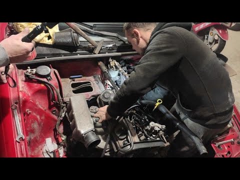 Видео: Audi 80 B3 свап двигателя.гаражные будни.