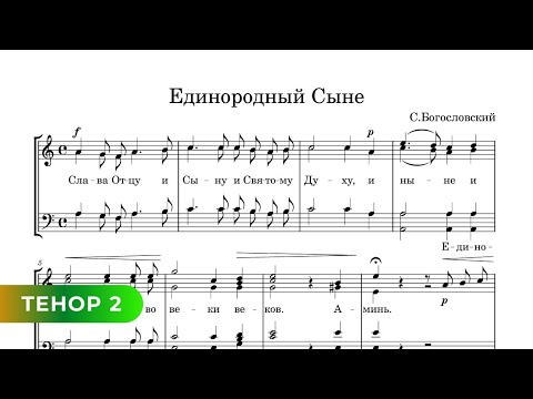 Видео: Единородный Сыне - С. Богословский (тенор 2)