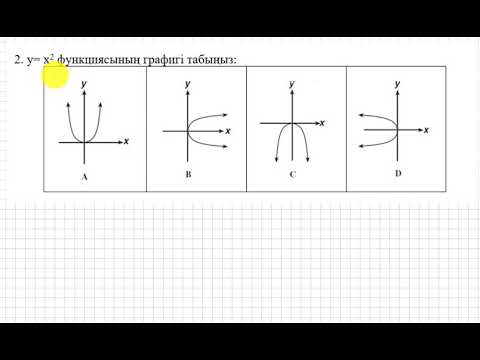 Видео: БЖБ/СОР. 7 сынып. 2 тоқсан. Алгебра. 1-нұсқа. "Функция. Функцияның графигі." бөлімі.