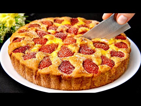 Видео: Идеальный клубничный торт всего за несколько минут! Простой и вкусный рецепт!