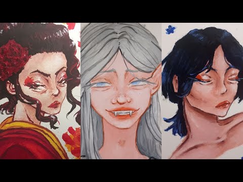 Видео: Обзор АКРИЛОВОГО Скетчбука // Acrylic Sketchbook tour 