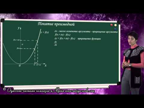 Видео: Понятие производной