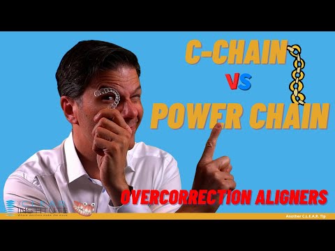 Видео: Что такое элайнеры Invisalign для гиперкоррекции? C-chain и Powerchain
