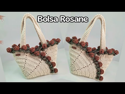Видео: СУМКА КРЮЧКОМ С РОЗАМИ, СДЕЛАННАЯ С ПОМОЩЬЮ СЕКРЕТНОЙ ТЕХНИКИ 🔥 Тренд 2025 (сумка Rosane)