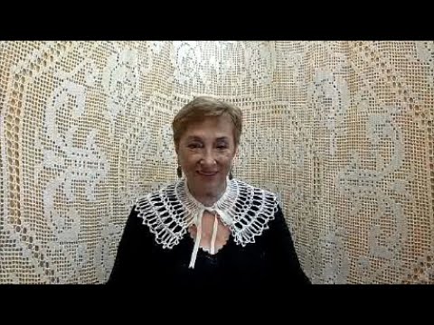 Видео: Воротничок "Зина", связанный на "вилке". Мастер-класс по вязанию крючком от О. С. Литвиной.