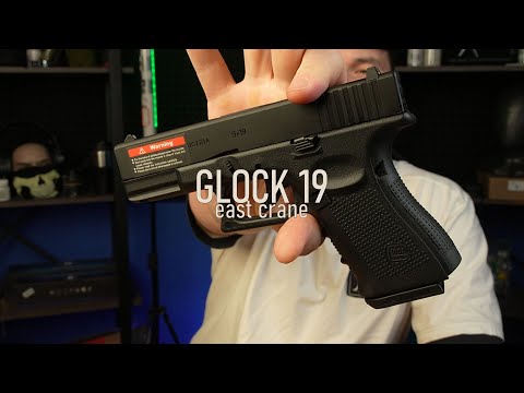 Видео: Страйкбольный пистолет East Crane Glock 19 Gen 4 GBB EC 1306