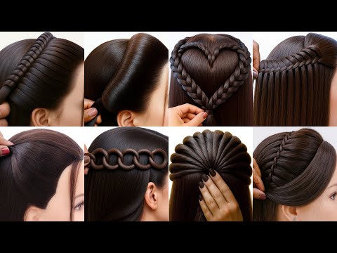 Видео: Простые разные типы причесок - Новые прически | Стильные прически | Прически для девочек