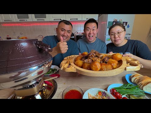 Видео: НАШУМЕВШИЙ КАЗАН КЕБАБ В АФГАНСКОМ КАЗАНЕ ПРЯМО В КВАРТИРЕ, МЯСО И КАРТОШКА