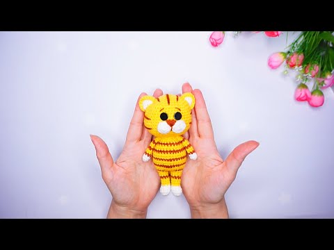 Видео: Тигренок амигуруми .Игрушки крючком . Crochet tiger / amigurumi . Часть 2