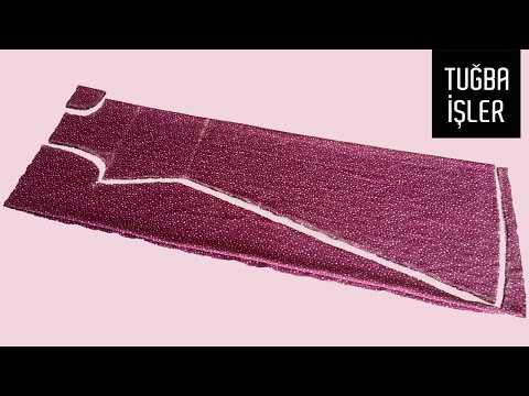 Видео: Платье-трапеция крой и пошив | Tuğba İşler