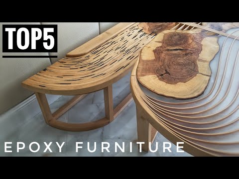 Видео: Top 5 Epoxy Projects. Woodworking projects. Епоксидная смола.