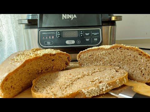 Видео: Grill Ninja! Цельнозерновой Хлеб в гриле Нидзя!!!Grill Ninja ! Whole Grain Bread in the Ninja Grill!
