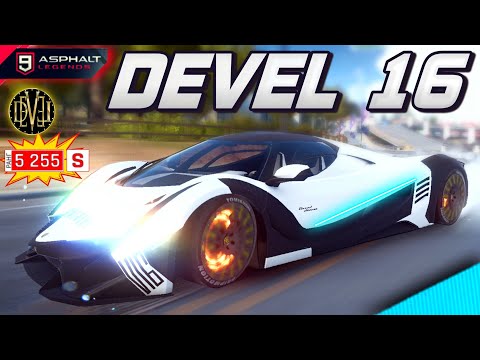 Видео: Asphalt 9 : ОБМАНУТЫЕ ОЖИДАНИЯ ! Обзор и сетевой тест-драйв Devel Sixteen в золоте (Ранг 5255)👑