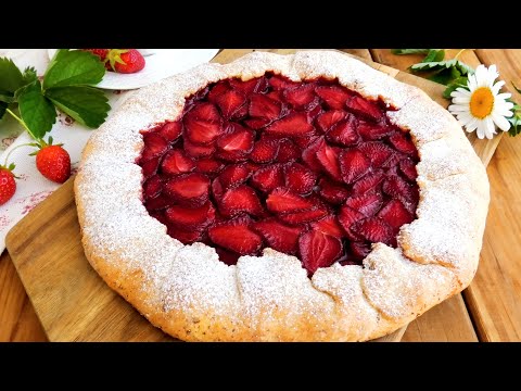 Видео: 🍓Клубничная галета на творожном тесте