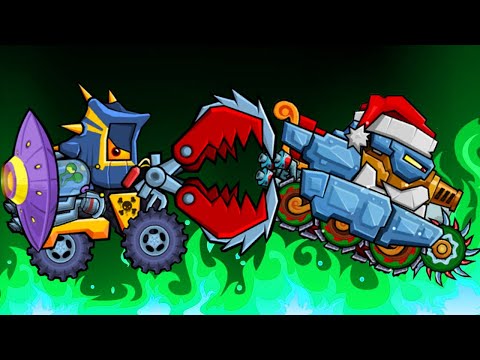 Видео: Car Eats Car 3. Чемпионат машинок 2: Архивер vs Сантанк