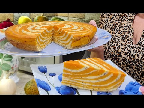 Видео: Сирно🎃гарбузова Запіканка "Зебра", сподобається навіть дітям, не здогадаєшся з чого вона!