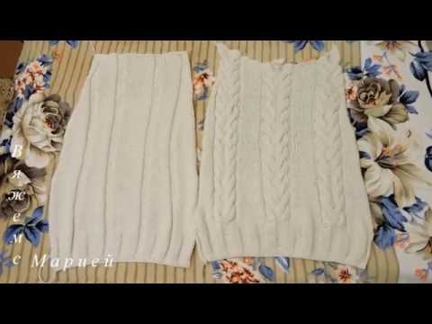 Видео: Вяжем Спицами. Пуловер. Отчет 2. Перед