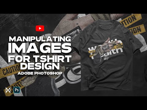 Видео: Управление изображениями для дизайна футболок | фотошоп