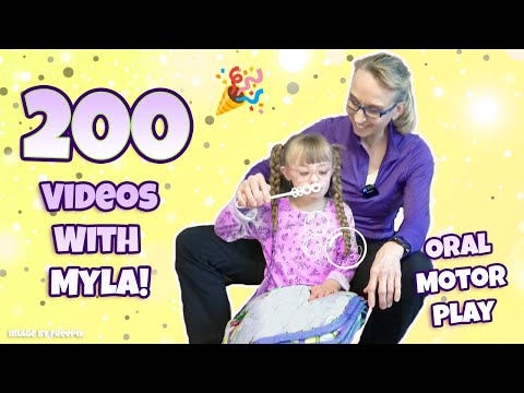 Видео: 200 видео с Майлой 👱🏼‍♀️! Выдувание пузырей для развития моторики полости рта | Детская физиотерапия