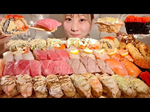 Видео: ASMR Суши из Суширо【русские субтитры】【Mukbang/ Eating Sounds】
