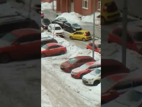 Видео: Водительские права видимо выдают всем подряд.#конфликты #автомобилист #девушказарулем