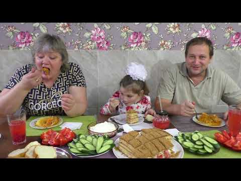 Видео: МУКБАНГ. Пюрешка. Солянка( ТУШЁНАЯ КАПУСТА). овощи.