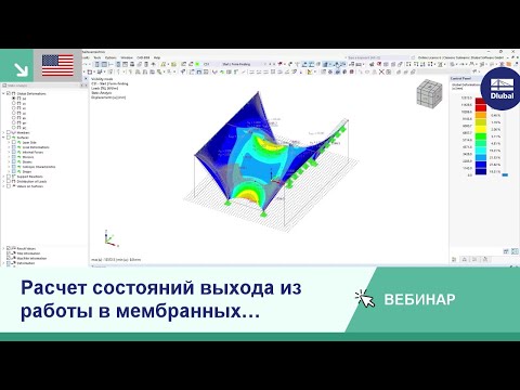 Видео: [EN] Вебинар | Расчет состояний выхода из работы в мембранных конструкциях