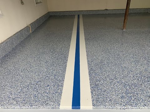 Видео: Уникальная линейная разметка на эпоксидном полу