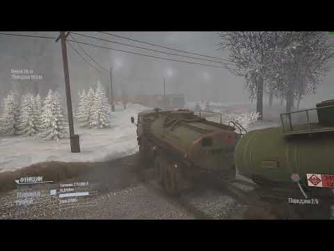 Видео: SpinTires (MR) - Ледяная переправа..