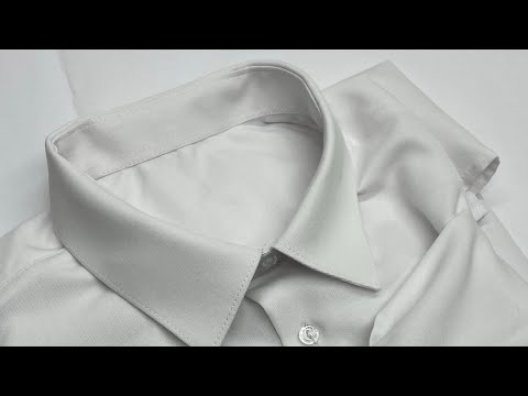 Видео: Обработка мужского рубашечного воротника. #pattern #sewing #рубашечныйворотник #шитье