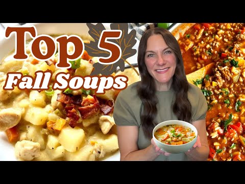 Видео: ЛУЧШЕЕ ОСЕНЬЮ! 5 МОИХ ЛЮБИМЫХ РЕЦЕПТОВ СУПОВ | УЮТНЫЕ ОСЕННИЕ УЖИНЫ