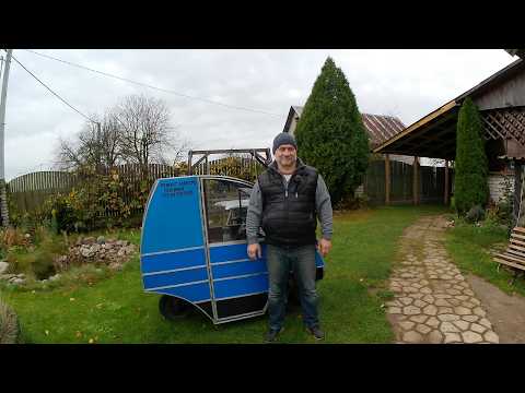 Видео: Белорусский электро веломобиль как идеальный транспорт для деревни