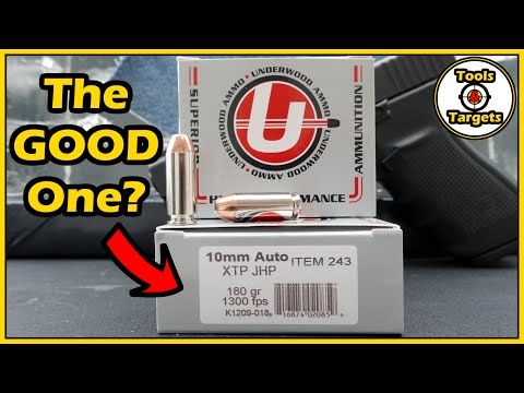 Видео: Давайте попробуем еще раз!... Тест патронов для самообороны Underwood 10 мм 180 гран XTP!