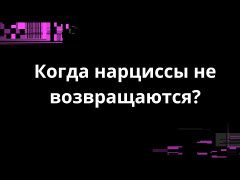 Видео: КОГДА НАРЦИССЫ НЕ ВОЗВРАЩАЮТСЯ?