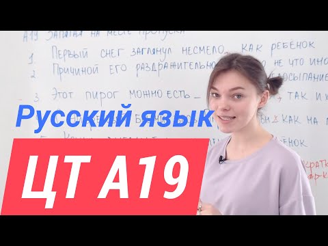 Видео: ЦТ А19.  Запятая перед "как"