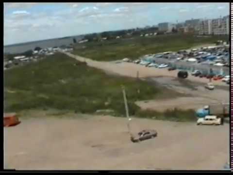 Видео: г. Кокшетау, Рынок вид из окна, 2000 год.