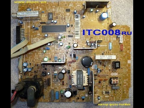 Видео: ремонт телевизора tomson 21dc320kg (шасси ITC008) не включается, уходит в защиту
