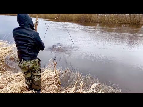 Видео: Удачное открытие на паук-подьемник, по открытой воде…